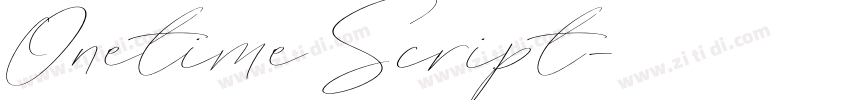 Onetime Script字体转换
